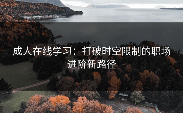 成人在线学习:打破时空限制的职场进阶新路径